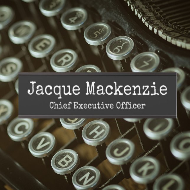 Türunterschrift für Büro für seinen Namen Plakat B Türschild (Von Creator hochgeladen)