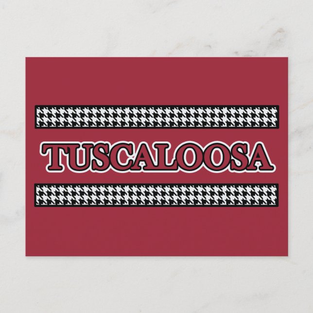Tuscaloosa, AL Hahnentrittmuster - Postkarte (Vorderseite)