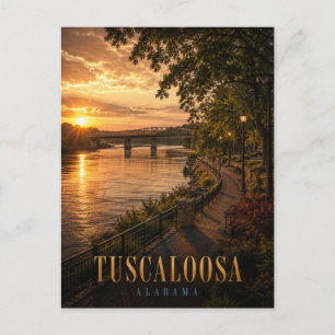 Tuscaloosa Alabama Black Warrior Riverwalk REALMS Postkarte