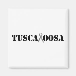 Tuscaloosa mit Houndstooth-Unterstützungsband Magnet