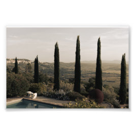 Tuscan landscape hidden behind cypresses (2024) fotodruck