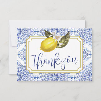 Tuscan Lemon Faltschachtel Danke Karte