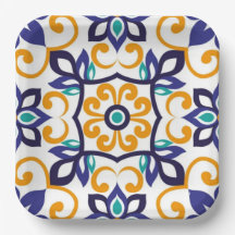 Tuscan Verve Vibrant Scrollwork  Mediterranean 