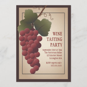 Tuscanische Weinprobe mit alten Reben Einladung