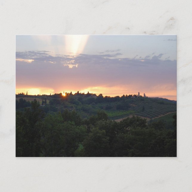 TuscanSunset Postkarte (Vorderseite)