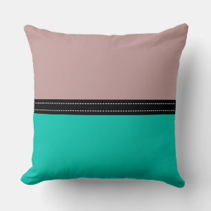 Tuscany & Amazonite - Fester Farbhintergrund Kissen