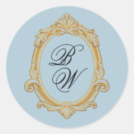 Tuscany Countryside Ornate Wedding Sticker