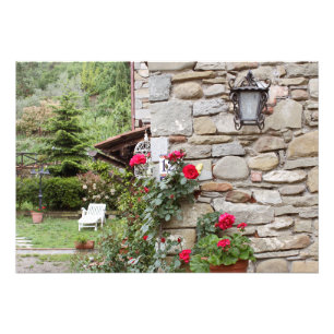 Tuscany.Italy. Italienisches Bauernhaus Fotodruck