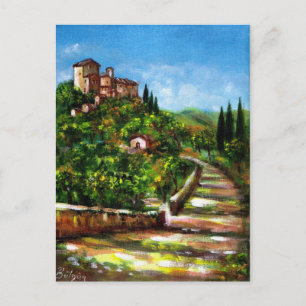 TUSCANY LANDSCAPE POSTKARTE