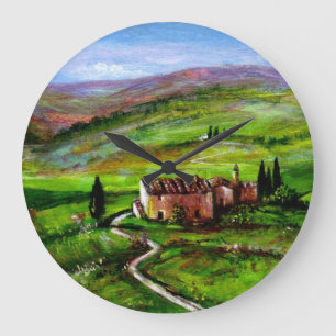 TUSCANY LANDSCAPE WITH GREEN HILLS GROßE WANDUHR