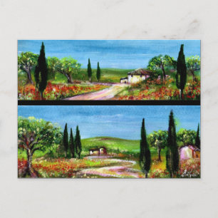 TUSCANY LANDSCAPES POSTKARTE