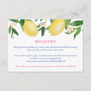 Tuscany Lemons Blue Tiles Registrierung oder wünsc Begleitkarte