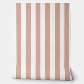 Tuscany Pink And White Stripe Wallpaper Tapete