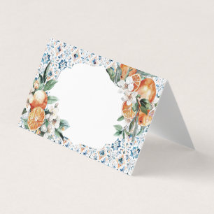 Tuscany Tile Citrus Italien Platzkarte Tischdekor