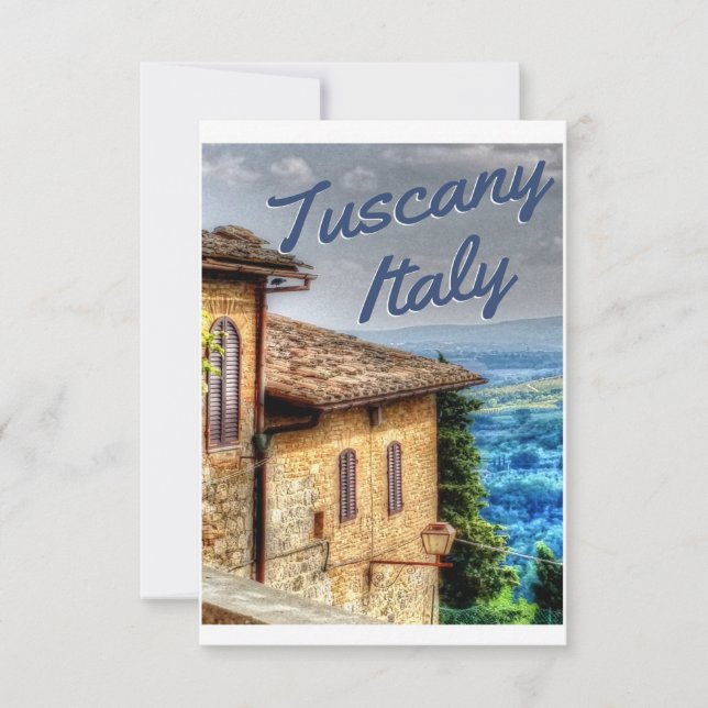 Tuscany Travel Italy Save The Date (Vorderseite)