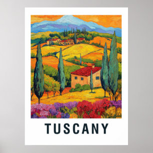 Tuscany Weinroute Mendrisiotto Poster