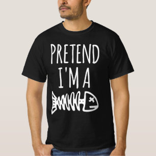Tüsch ich bin ein Halloween-Fisch lustig T-Shirt