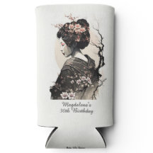 Tusche-Wasch-Kunst Japanische Geisha Geburtstag -