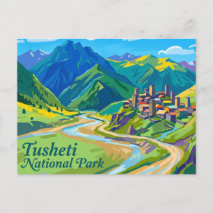 Tusheti-Nationalpark Georgien Postkarte