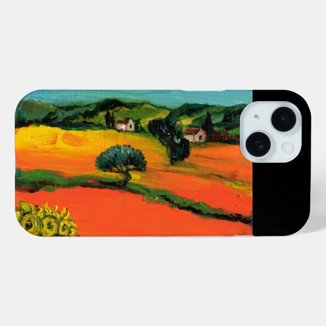 TUSKANISCHE LANDSCHAFT MIT SONNENBLUMEN Case-Mate iPhone HÜLLE (Rückseite (Horizontal))