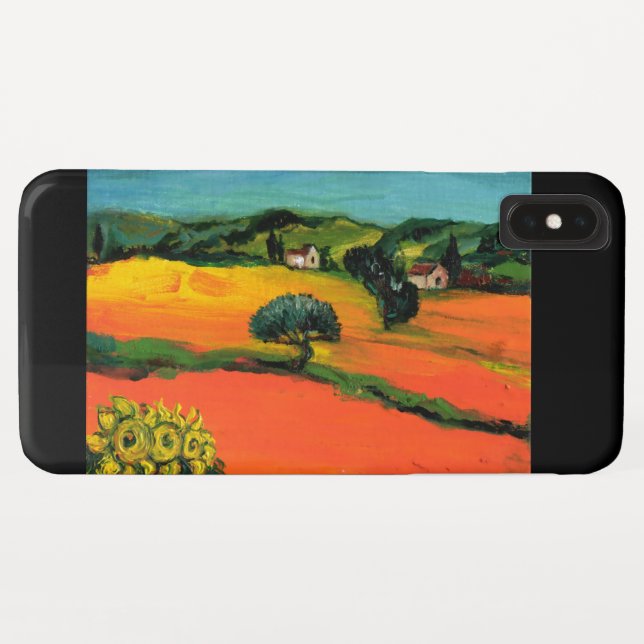 TUSKANISCHE LANDSCHAFT MIT SONNENBLUMEN Case-Mate iPhone HÜLLE (Rückseite (Horizontal))
