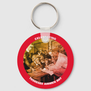 Tuskegee-Airman-Tag feiern Schlüsselanhänger