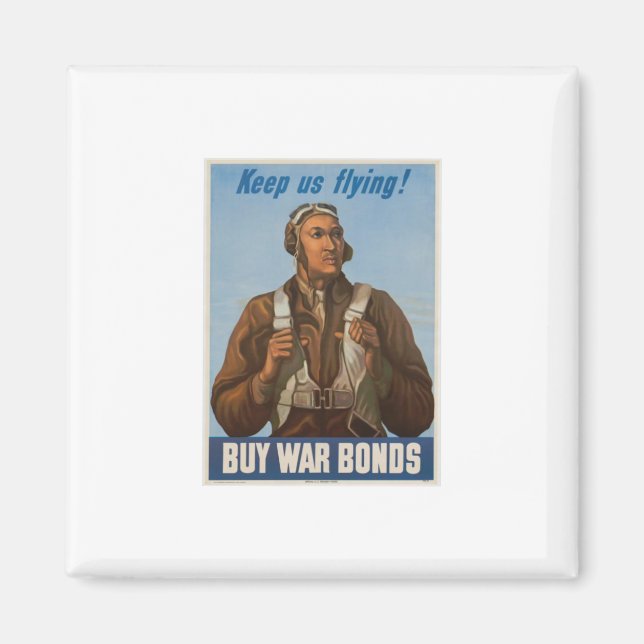 Tuskegee Airmen Behielt uns fliegendes Magnet (Vorne)