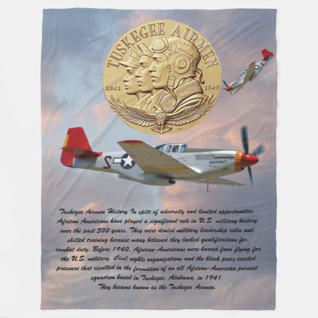Tuskegee Airmen COIN Fleecedecke (Vorderseite)