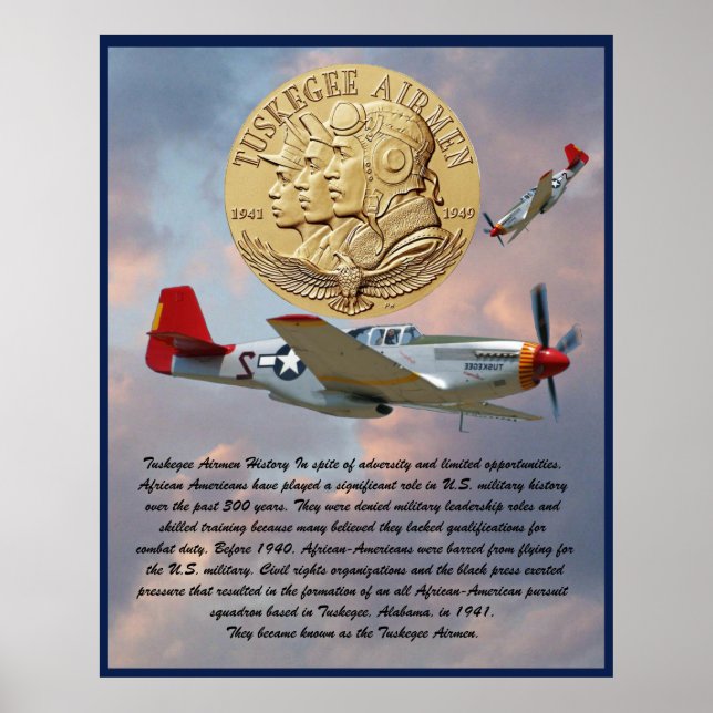 Tuskegee Airmen Coin Poster (Vorne)
