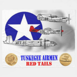 TUSKEGEE AIRMEN (DIE ROTEN SCHWÄNZE) FLEECEDECKE