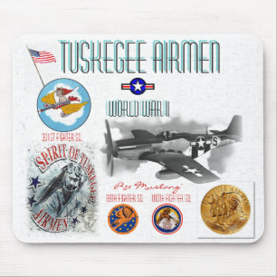 TUSKEGEE FLIEGER -301st Kämpfer Quadrat. - WW II Mousepad