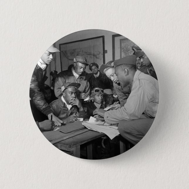 Tuskegee Flieger-332. Kämpfer-Gruppen-Piloten Button (Vorderseite)