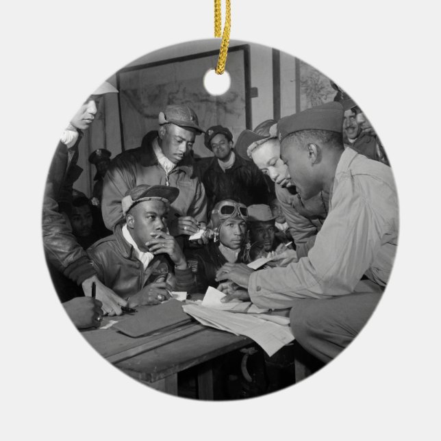 Tuskegee Flieger-332. Kämpfer-Gruppen-Piloten Keramikornament (Vorne)