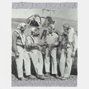TUSKEGEE FLIEGER (die ROTEN SCHWÄNZE) Fleecedecke