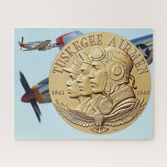 TUSKEGEE FLIEGER-MÜNZE PUZZLE (Horizontal)