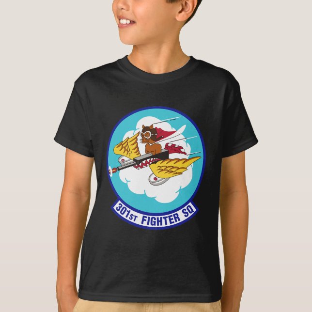Tuskegee Flieger, Tuskegee rote Schwänze 301 T-Shirt (Vorderseite)