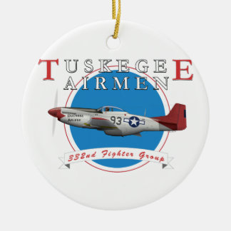 Tuskegee Rot-Schwänze Keramikornament
