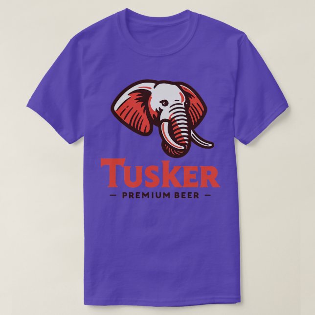 Tusker Premium Bierbrauerei Vintag eingestellt Bra T-Shirt (Design vorne)