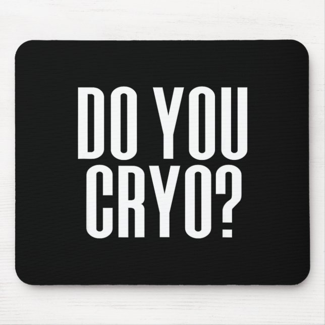 Tust du Kryo-Eisbad-Kältetherapie Mousepad (Vorne)