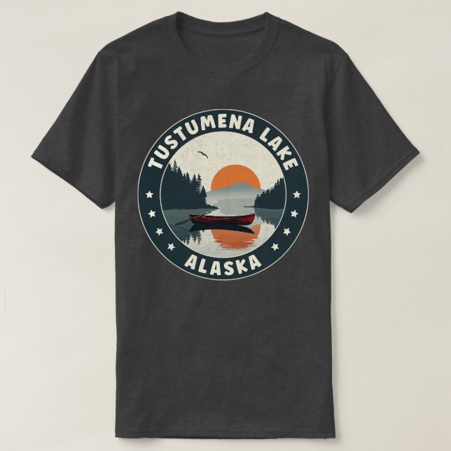 Tustumena Lake Alaska Sunset TShirt (Design vorne)