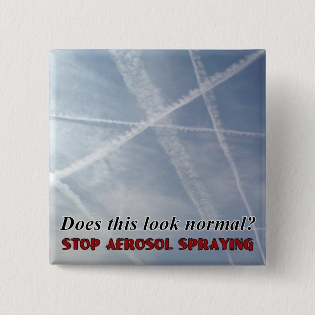Tut diesen Blick normalen Chemtrail Knopf Button (Vorderseite)