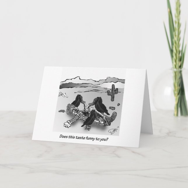Tut dieser Geschmack, der zu Ihnen lustig ist? Karte (Vorderseite)