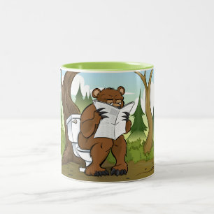Tut einen Bärn-Misten im Holz Zweifarbige Tasse