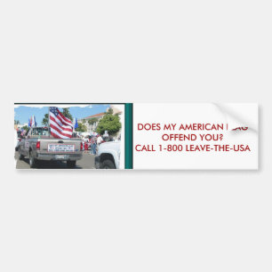 TUT MEINE AMERIKANISCHE FLAGGE BELEIDIGEN SIE… AUTOAUFKLEBER