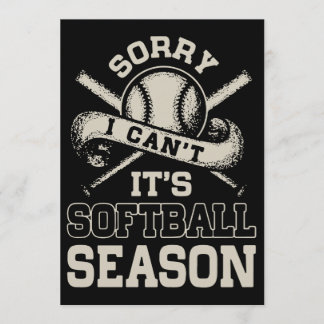 Tut mir leid, dass ich seine Softball-T - Shirt ni Karte