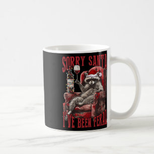 Tut mir leid, dass Santa I Feral Raccoon Santa Xma Kaffeetasse