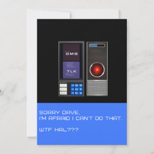 Tut mir leid, Dave kann das nicht tun. Einladung