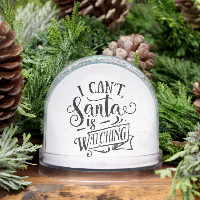 Tut mir leid, der Weihnachtsmann sieht Weihnachten Schneekugeln (Winter)