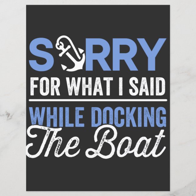 Tut mir leid für das, was ich beim Docken des Boot (Vorderseite)