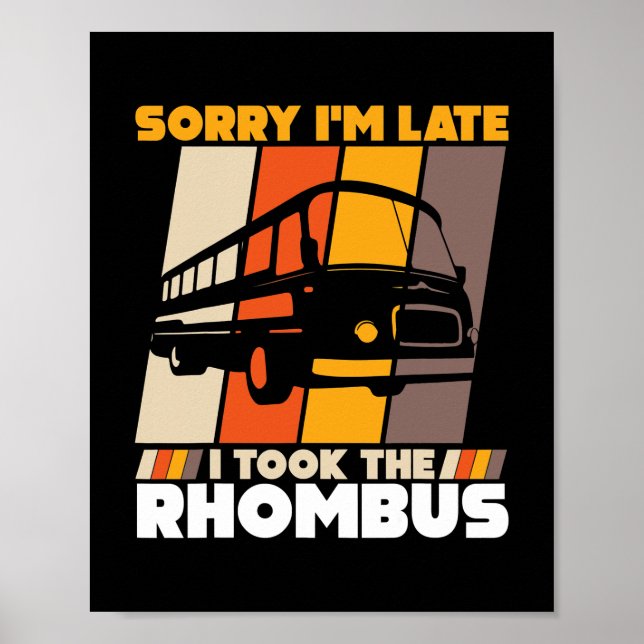Tut mir leid, ich habe den Mathematiklehrer Rhombu Poster (Vorne)